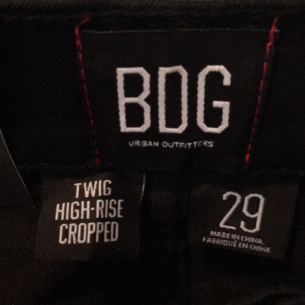 BDG Twig fray high rise skinny black jean 28 29 - Picture 6 of 8